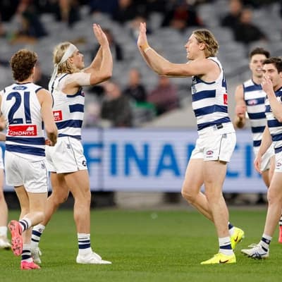 Cats claw into top six with topsy-turvy win over Pies