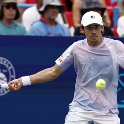 'It was weird': de Minaur beats Hewitt in Aussie tussle
