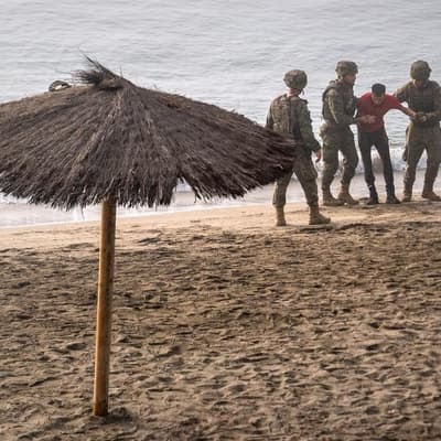 Spain installs barrier in Ceuta following border rush
