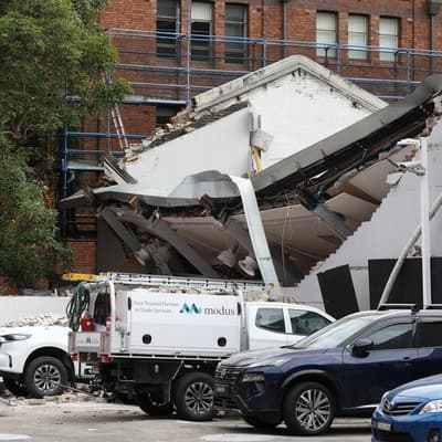 Two in serious condition after sudden building collapse