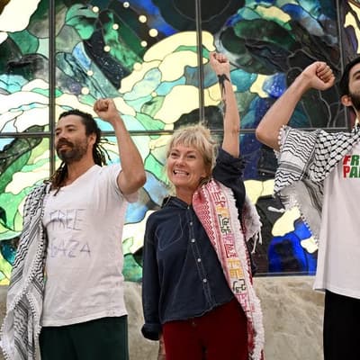 Court's five-dollar protest warning to activist