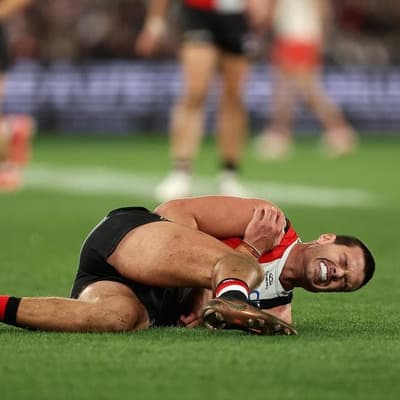 Brave warrior: Saints star Silvagni keen to face Blues