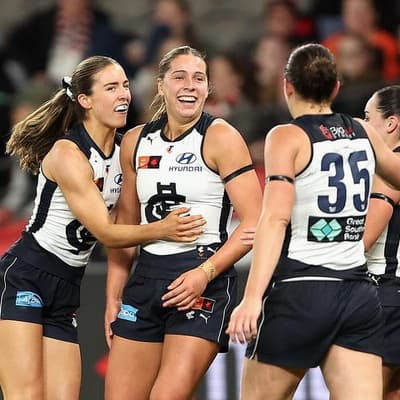 Blues hold sway against Saints for opening AFLW win