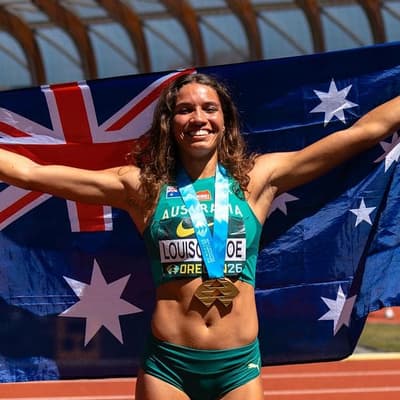 Aussie jumping for joy after dream win at world titles