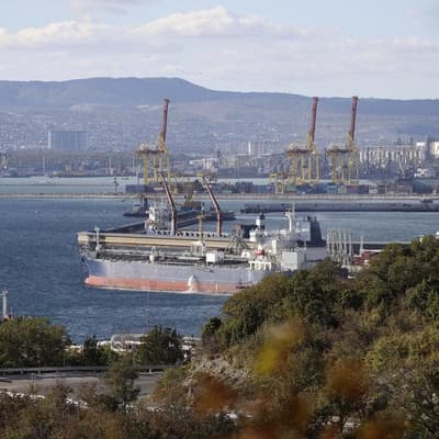 Ukraine hits grain terminals at Russia's Black Sea port