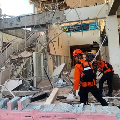 Dozens dead after powerful earthquake strikes Indonesia