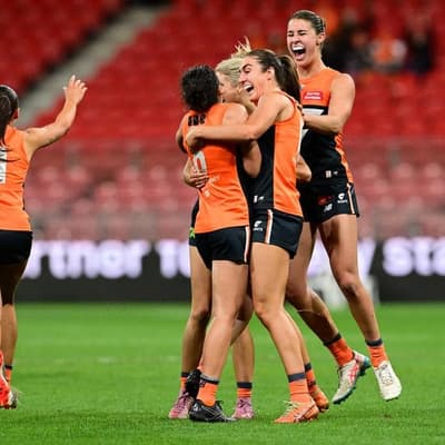 Giants shock Eagles in AFLW upset