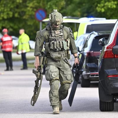 One dead, three hurt in sword attack at Swedish school