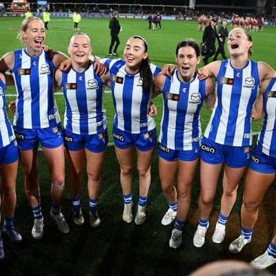 Lions give Kangaroos a fright in tight AFLW GF re-match