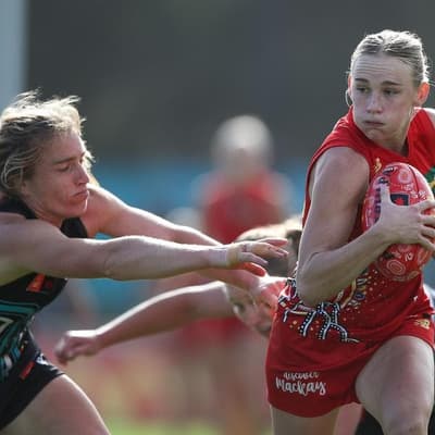 Suns cop spray en route to scrappy AFLW win over Port