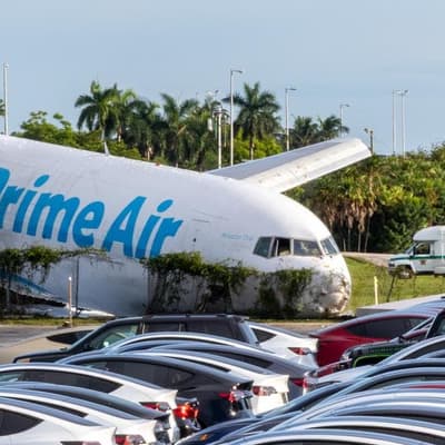 Five killed after Amazon cargo plane barrels off runway