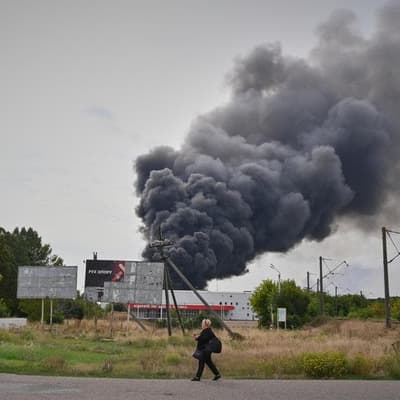 Russia strikes truck near Ukraine border with Poland