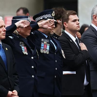 Top cop 'Golly' honoured at emotional funeral service