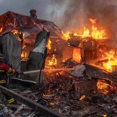 Five dead as Russian drones hit Ukrainian transport