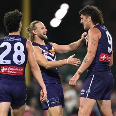 Young plays down 'fluke' game-turning goal for Dockers