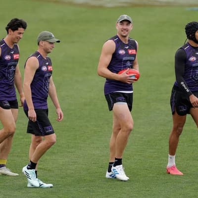 Does smiling Brennan Cox hint to a late Dockers switch?
