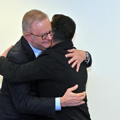 'My friend': Albanese emotional as he praises Zelenskiy