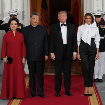 Trump welcomes Xi with fanfare but no breakthroughs