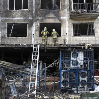 Russian drones kill two in market outside Kyiv