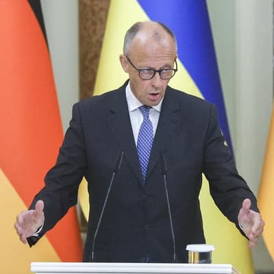 Merz urges Russia halt 'barbaric attacks' on Kyiv visit