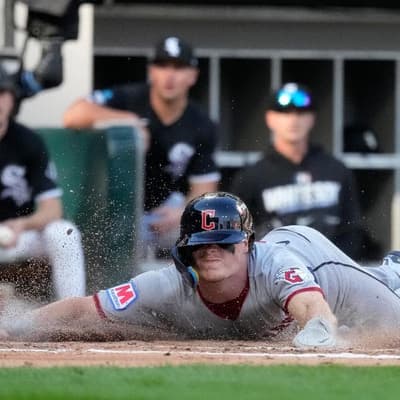 Bazzana scores twice as Guardians stay alive in MLB