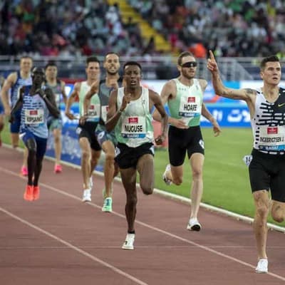 Diamond League podium finishes for Hoare and Bisset