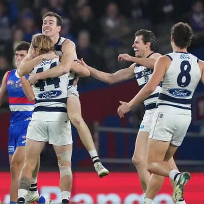 Geelong snap losing streak with vital win over Bulldogs