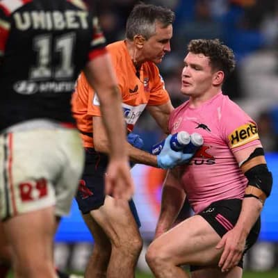 Blues enforcer Martin hurt in Penrith win over Roosters