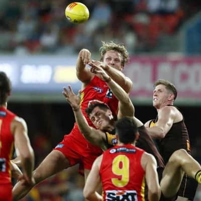 Suns run rampant after slow start to down Hawthorn