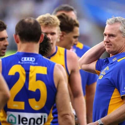 Eagles coach Adam Simpson digs in amid fan outrage