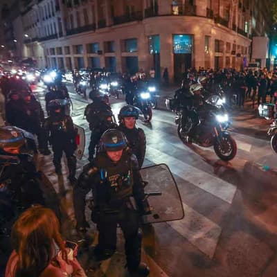 France riots less intense overnight, fewer arrests