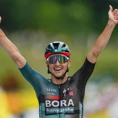 Hindley wins Tour de France stage to take overall lead