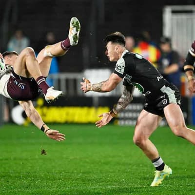NRL backs mid-air tackle call in Manly loss to Warriors