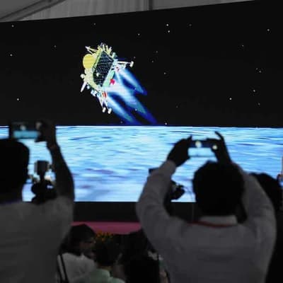 India's Chandrayaan-3 lands on moon in 'victory cry'
