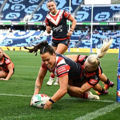 Roosters belt Tigers for biggest win in NRLW history