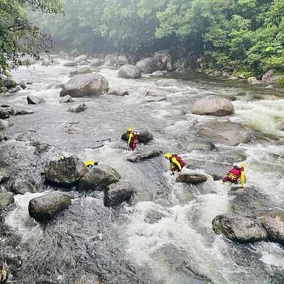 Police continue search after remains found in waterway