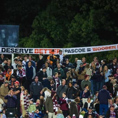 Tigers fans protest as season ends in Manly hammering