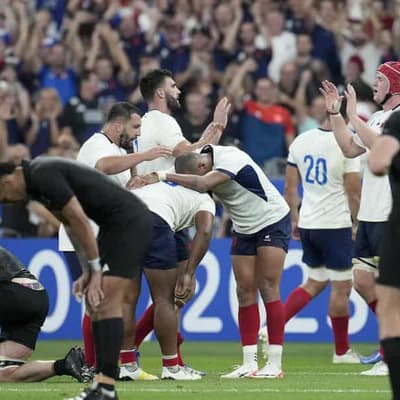 World Cup hosts France open with win over All Blacks