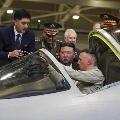 North Korea's Kim inspects fighter jet plants in Russia