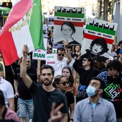 Thousands rally on anniversary of Iranian crackdown