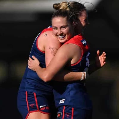 Hanks leads Demons to AFLW thrashing of Hawks