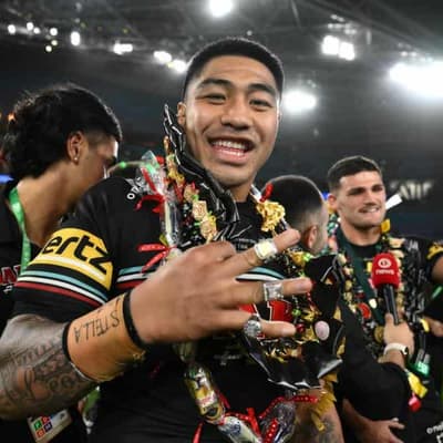 Panthers' Leota goes from washing cars to GF weapon