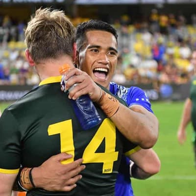 Kangaroos beat Samoa, tyro Faalogo stars for losers