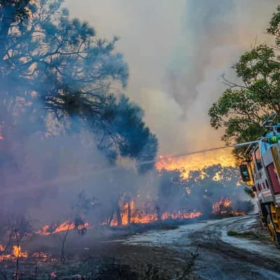 Emergency warnings in place for out-of-control fires