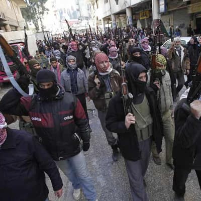 Video of Syrian rebels peddled as Gaza war footage