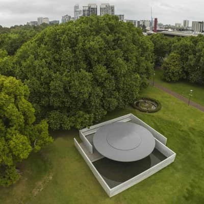 Ando's first Australian work a lush garden curiosity