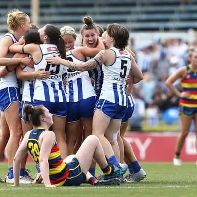 Roos win by one point to reach first AFLW grand final